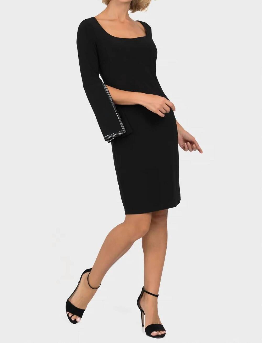 NEW JOSEPH RIBKOFF knee-length cocktail dress in black